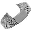ROUHO Cinturino Acciaio Inossidabile Bracciale Metallo Ricambio Jubilee Maglie Estremità Curva Argento per Rolex Datejust - Argenteo 20mm