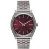 NIXON A045 2925-00 Time Teller, Orologio da Polso Analogico in Acciaio Inossidabile, con Quadrante Rosso Burgundy, 38 mm