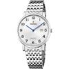 Festina SWISS MADE Orologio Uomo Analogico Acciaio 316L Argento - Quarzo Data - Vetro Zaffiro Resistente - Impermeabile 5 ATM - F20018/4 Classic Steel