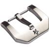ROUREOX Fibbia Orologio in Acciaio Inox - Chiusura Ardiglione Stile Pre-V Spazzolata con Stella - Stile Pilota Vintage per Zenith-aaaaa 20mm