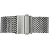 masar 18-22 mm Big Mesh Ø 1,0 mm Universale - Cinturini per orologio in maglia Milanese da uomo, chiusura pieghevole - acciaio inossidabile