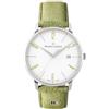 MAURICE LACROIX Eliros Date Green EL1118-SS00S-120-D - Orologio da polso analogico al quarzo con cinturino in pelle scamosciata verde, verde, cinghia