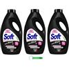 Beni Culinari 3 detergenti morbidi Total nero Detersivo Lavatrice - detersivo liquido - 50 lavaggi 2250 ml + portachiavi Beni Culinari