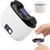 Synclum Tagliaunghie Elettrico Automatico, Lima Unghie Multifunzione 3 Velocità con Luce LED, Ricaricabile USB-C con Raccolta Polvere Integrata, Taglia Unghie Sicuro per Neonati Bambini Adulti Anziani