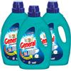 General 3x detersivo liquido General Universale 5in1 per Lavatrice 44 Lavaggi - 3 Flaconi da 1,98L ognuno