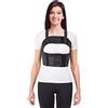 TOROS-GROUP Corsetto toracico da donna con bretelle, ideale per costole coronarie post-operatorie rotte e sternario, nero, XL