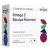 Bright Naturo Omega-3 e Bacopa Monnieri + L-Tirosina + Caffeina - NOOTROPICO, Memoria, Concentrazione, Performance Cognitiva, Energia e Umore | 2 Mesi (56 Dosi Giornaliere)