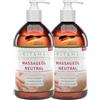 Kitama Olio Massaggio Neutro 1L (2x500ml) Senza Profumo Fisio Spa