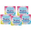 aiino italian ideas Set Rotoloni REGINA, 5 confezioni da 4 rotoli di carta igienica 2 veli, in pura cellulosa - 20 rotoli in totale