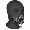 ShotS Open Mouth Gag with Plug Stopper - Black 8714273051103