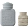 Xuancai Borsa dell'acqua calda da 300 ml in silicone per microonde, borsa dell'acqua calda con manica, per calore e uso da viaggio