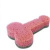realGOOS Spugna spugnetta con lato abrasivo a forma di pisello per i piatti alla festa hot di addio al nubilato celibato sexy gadget per adulti 18+