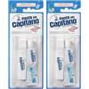Generico Pasta del Capitano, Kit in Viaggio, Kit da Viaggio Composto da Spazzolino e Dentifricio Placca e Carie da 25 ml, Ottimo per l'Igiene Orale Sempre a Portata di Mano, Made in Italy (2 Confezioni)