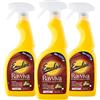 Emulsio Ravviva Pelle e Cuoio Detergente Spray per Rivestimenti in Pelle Liscia o Granitata Formula con Aloe Vera Elevato Potere Pulente Azione Protettiva Profumo a Lunga Durata - 3 Flaconi da 600ml
