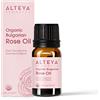 Alteya Organics Alteya USDA Olio di rosa bulgara biologico Rosa Damascena Otto Miscela di oli essenziali multiuso Eccellente per aromaterapia, fragranze, cura della pelle e massoterapia 10 ml