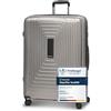 REDOLZ trolley rigido L+ extra grande | 52 x 34 x 77 cm | espandibile con soffietto da 123 a 140 litri | ultra leggero solo 4,4 kg (Essentials 14)