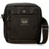 Pepe Jeans Leighton - Borsa messenger da uomo, Nero, Taglia unica, Tracolla