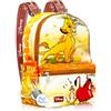 Disney Set mini zaino per bambini con motivo Re Leone, con zaino Simba da 33 cm con tasca frontale e borraccia | Disney Lion King Zaino borsa, Simba Mini Zaino, Lion King Mini Backpack, Zaino Re Leone, Zaino