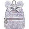 Loungefly X LASR Exclusive Disney Holographic Sequin Minnie Mini Backpack
