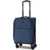 BUGATTI Valigia cabina per uomo e donna | Piccolo trolley 36,5 x 19,5 x 55 cm in poliestere flessibile di alta qualità, espandibile e doppio rotolo, serie Valencia Soft
