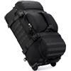 Boniffyy Borsone Da Viaggio Con Ruote 80L Grande Borsa Da Sportiva Impermeabile Pieghevole Extra Large Borsone Trolley Unisex Weekender Trekking Palestra Viaggi Nuoto (Nero)