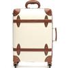 MISAKO Valigia in tessuto da Viaggio Vintage Beige Unisex - Bagaglio elegante morbido semirigido di 55 X 35 X 21 cm di 4 ruote
