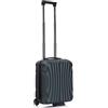 R.Leone Valigia 45x36x20 cm Easyjet Trolley Bagaglio a Mano 2 Ruota in ABS 20374ES (Verde Scuro, 45x36x20cm 2Ruota)