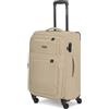 Smartbox valigia media morbida 67 cm trolley da stiva espandibile 4 ruote con lucchetto leggera 3,1 kg Edition 04