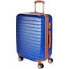 Brubaker Bagaglio a Mano Paris - Valigia con Serratura a Combinazione, 4 Ruote e Comode Maniglie - 43 x 67 x 26 cm Trolley in ABS - Valigia Rigida con Ruote (L - Blu Marrone)