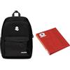 Invicta CARLSON PLAIN BACKPACK GRS + Copertina ad Anelli