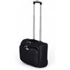 Valigeria.shop Valigia Pilotina Piccola Pilota Business in Poliestere 42x22x36, 30 Litri 2 ruote, Bagaglio a Mano con tasca Pc Valigetta da Cabina Compatibile Ryanair EasyJet Mod.214-0 (Nero)