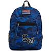 Seven Zaino Scuola Freethink, Blu, Boy, Zaino Doppio Scomparto con Tasca Porta Borraccia e USB Plug, Scuola, Bambini e Ragazzi