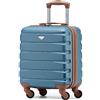 Flight Knight Valigie rigide in ABS leggere a 4 ruote - Bagaglio a mano approvato per oltre 100 compagnie aeree come British Airways, Ryanair e easyJet, valigia da cabina 45x36x20cm