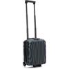 R.Leone Valigia 40x30x20cm Trolley Bagaglio a Mano Wizzair Vueling 2 Ruota in ABS 20374FR (Verde Scuro, 40X30X20cm 2Ruota)