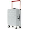 NPLE Valigia Trolley Bagaglio A Mano Ultraleggero 55 X 38 X 22 Cm - 100% Policarbonato Rigido - Manico In Alluminio - Mobilità A 360° - 4 Ruote Silenziose Zip Professionale