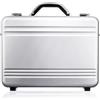 GUARDIQUE™ CW-022 - Valigetta in alluminio di alta qualità, sicura, leggera, resistente, multifunzione, con divisorio e tasche, per professionisti, viaggi e attrezzature, Argento, M, Minimal