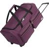 MONZANA® Borsa da Viaggio XL con Ruote 85L Funzione Trolley Manico Telescopico 70x36x34cm Bagaglio Grande Morbido