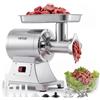 VEVOR Tritacarne Elettrica 750 W da Cucina in Acciaio Inox, Tritacarne Capacità 4,2 kg/min con 2 Dischi 3 Tubi per Salsicce Salami Carne con Piedini Antiscivolo, Cucina Commerciale Ristorante Hotel
