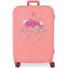 Enso Girl Zone Rosa Valigia Media 48x70x28 cm Rigido ABS 79L 4.32 kgs