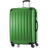 HAUPTSTADTKOFFER - Valigia Rigida Alex, 4 Doppie ruote, Taglia 75 cm, 119 Litri, Colore Verde