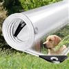 Sinessy 8x10ft Clear tarp, Clear Heavy Duty tarp 14Mil Thickened Transparent Tear Resistant Water Resistant PVC Vinyl Tarpaulin Enclosurewith Grommets and Reinforced Edges for Patio,Porch, Outdoor