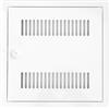Upmann 21688 Sportello di ispezione Softline Bianco con Fessure di Ventilazione e Chiusura Quadrata 40 x 40 cm