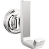 Delta Tetra 78935 - Ganci per asciugamani da bagno, in cromo lucido, a forma di J, montaggio a parete, per accappatoi e asciugamani, accessori da cucina e da bagno