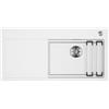 BLANCO ETAGON XL 6S-F - Lavello in granito in silgranito bianco, tipo di montaggio: a filo per mobili da 60 cm di larghezza, con guide ETAGON versatili, 98,8 x 49,8 x 20,2 cm