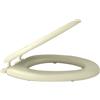 Achim Home Furnishings TOVYELBN04 19-Inch Fantasia Elongated Toilet Seat, Soft Bone
