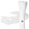Bolt Dropper 100 fascette con cerniera resistenti, 38,1 cm, colore: bianco, 54,4 kg Bolt Dropper