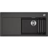 BLANCO ETAGON XL 6S-F - Lavello in granito in SILGRANIT grigio roccia, tipo di montaggio: a filo, per mobili da 60 cm di larghezza, con guide ETAGON versatili, 98,8 x 49,8 x 20,2 cm
