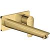 hansgrohe Talis E Miscelatore monocomando lavabo ad incasso a parete con bocca erogazione 22.5 cm, oro lucido, 71734990