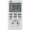 Brennenstuhl Comfort-Line - Programmatore settimanale bianco (presa programmabile digitale, timer settimanale per interni, conto alla rovescia, lettura casuale)