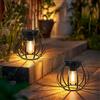 Dehobo Lanterne Solari Da Esterno 2 Pezzi - Lanterna Solare Da Esterno IP65 Impermeabile - Forma di Brocca Solar Light Lanterne Da Giardino Bianco Caldo Per Da Esterno Giardino Feste Patio